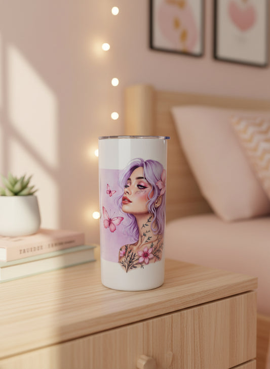 15 oz Metal Tumbler - Garden Goddess