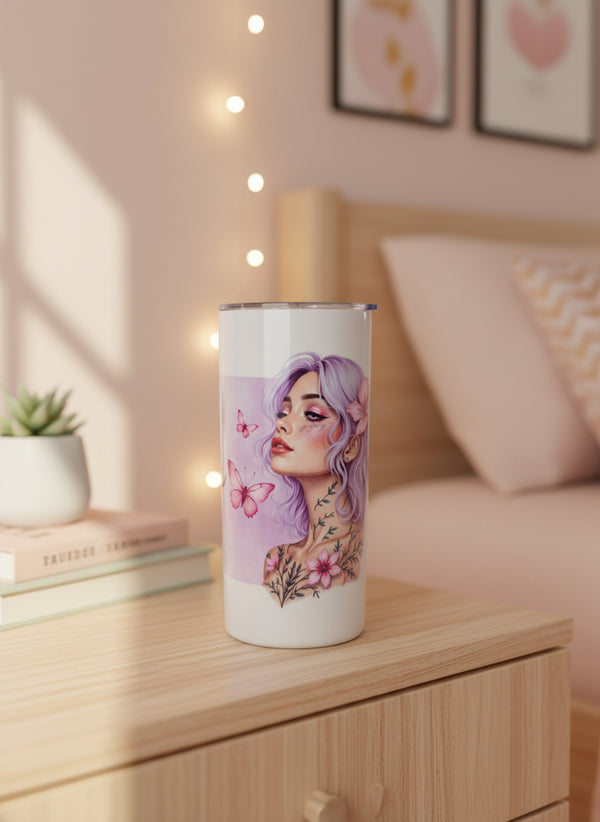 15 oz Metal Tumbler - Garden Goddess