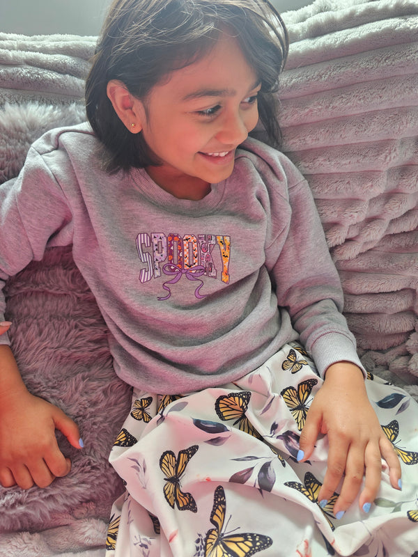 Spooky Halloween Kids Crew Neck