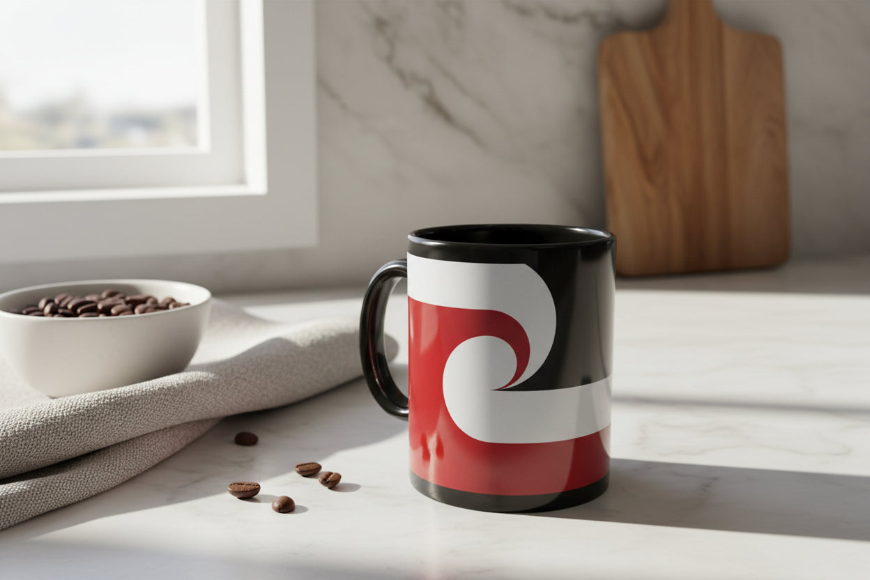 Tino rangatiratanga Mug (Black) 11oz (325ml)